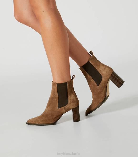 Stiefeletten| de Tony Bianco Frauen Kolbenstiefeletten Sattelwildleder 4624491